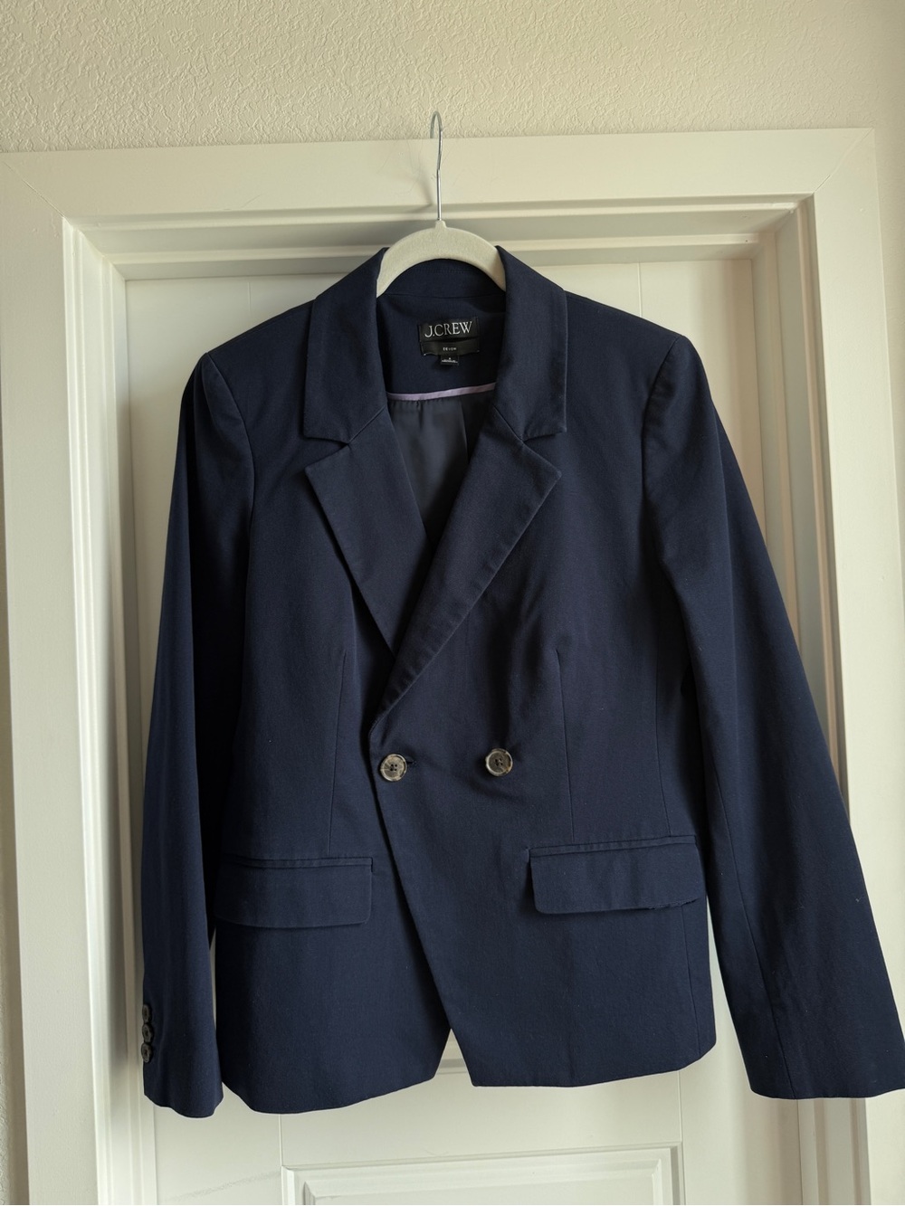 J. Crew Women’s Navy Double-Breasted Blazer
